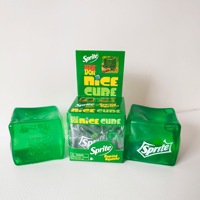 Balle anti-stress en maltose, cube à effet d'eau ondulée, jouet sensoriel à rebond lent, sensation de glace, cube à presser, jouet de décompression
