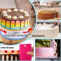Hochwertiges 333-teiliges Umweltfreundliches Tortendekorations-Set Kunststoff-Harz Spritztüllen Fondant Kuchendekoration Backzubehör