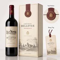 Servicio Integral de Etiquetas Autoadhesivas para Vino y Whisky en Papel Especializado, con Cajas de Papel, Etiquetas Colgantes y Sellos