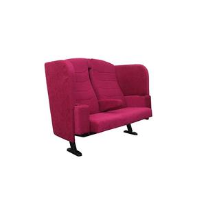 Fauteuil de théâtre double, rembourré en mousse violette, confortable pour auditorium, salle de conférence, salle de réunion, usage VIP - Product Image 3