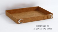 Sac de table en cuir Pu 2022 Beite nouvelle arrivée boîte décorative en Pu pour la maison