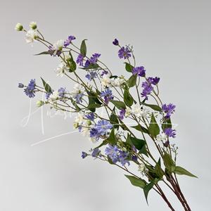 Bouquet de fleurs artificielles en soie, haute simulation, pour mariage, décoration intérieure, accessoires de photographie, blanc, rose, bleu, violet, rouge - Product Image 2