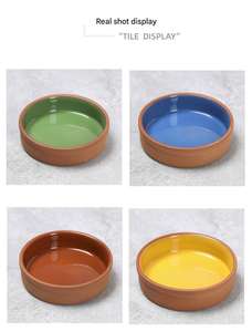 Venta al por mayor española <span class=keywords><strong>Tapas</strong></span> de terracota hechas a mano Platos de <span class=keywords><strong>tapas</strong></span> Tazón de <span class=keywords><strong>tapas</strong></span> - Product Image 4