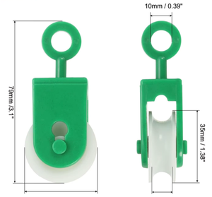 لون أخضر صغير ، سهل التركيب من أجل الأسلاك ، هوائيات الحلقة - Product Image 3