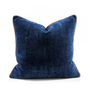 Thick Chenille Throw <strong>Pillow</strong> 18 X 18 Inches Soft Decorative <strong>Pillow</strong> Cover Solid Square Cushion Case for Couch Sofa Bedroom <strong>Orange</strong> - Product Image 4