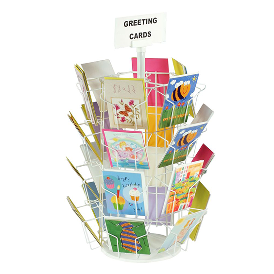 Apache Factory Customized Metal Rotating Greeting Card Display Rack for Shop Display — view 4