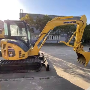 Excavadora Usada KOMATSU de 5.5 Toneladas, Mini PC55MR PC 55 5.5T de Segunda Mano de Japón con Brazo Articulado en Venta a Bajo Precio - Product Image 1