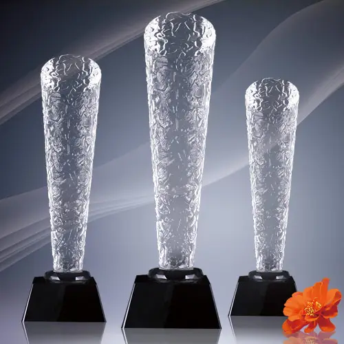 Leere K9 Glass Trophy Crystal Glass Awards Trophäen