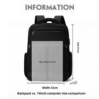 Sac à dos pour ordinateur portable 15,6 pouces léger et fin, style minimaliste, idéal pour les trajets quotidiens et le travail, avec port USB - Vente Flash