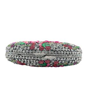 Aimiqi olio di cera fiore di diamante <span class=keywords><strong>Clutch</strong></span> con catene e modello di pietra impermeabile moda elegante banchetto regalo scatola - Product Image 3