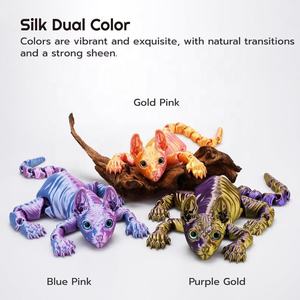 3D Printed Sphynx <strong>Cat</strong> Realistic Hairless <strong>Cat</strong> <strong>Figurine</strong> Cute 3D Printed Toy Articulated Fidget Toy for Lovers Home Decor - Product Image 2