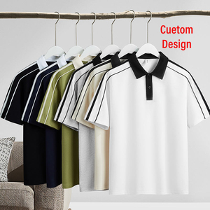 Kaos Polo Olahraga Ukuran Besar 240 Gram Bahan Katun Tebal Warna Solid untuk Pria, Kaos Kasual Streetwear. - Product Image 1