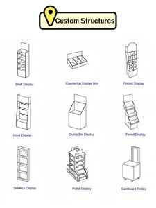 Espositore in cartone ondulato con ganci a pioli - Product Image 3