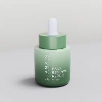 Botol tetes minyak Serum perawatan kulit, wadah kosmetik kaca tebal mewah kemasan Kulit Kustom 1oz 50 ml