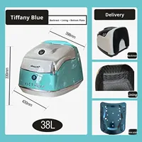 Coffre arrière universel TORST en ABS pour moto et scooter, 38L, plusieurs couleurs disponibles, avec doublure de dossier souple