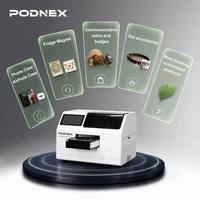 Printer UV Inkjet Flatbed PodNEX Ukuran Kecil untuk Casing Ponsel, Cover Handphone Ukuran A3, Mesin All-In-One Otomatis untuk Bisnis Startup