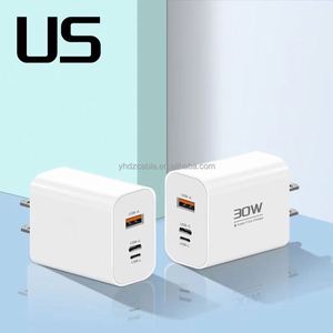 30W QC3.0 USB Charger Three-Port Flash Charging Mobile Phone Head for Mobile Tablet Android for iPhone 15 14 - Product Image 1