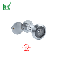Viseur de porte de sécurité domestique personnalisé Doorplus UL, 25 mm, œil de poisson, grand angle