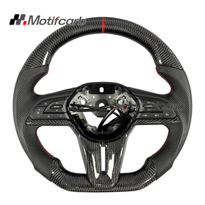 Volant en fibre de carbone personnalisé avec poignées en cuir noir pour Nissan GT-R R35 Premium Skyline Edition NISMO Godzilla 2017-2026 - Product Image 1
