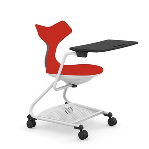 Chaise de formation pivotante en plastique pour étudiants, moderne, certifiée BIFMA, pour l'école et le bureau, réglable en hauteur, pliable - Product Image 3