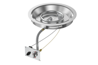 Kit de brûleur et de plat en acier inoxydable pour foyer extérieur au gaz