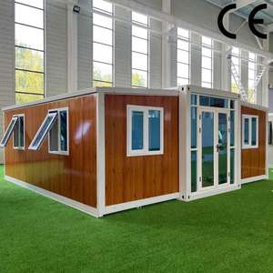 Contenedor prefabricado plegable de 20 pies de bajo costo, casas de camping, casas de contenedores plegables de oficina, casas pequeñas - Product Image 1