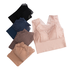 Sujetador <span class=keywords><strong>de</strong></span> <span class=keywords><strong>Mujer</strong></span> ARONAS sin Varillas, Transpirable, Copa Completa, Encaje Sólido, Uso Diario, Spandex/Nailon, Tirantes No Convertibles, Espalda en U, Teñido <span class=keywords><strong>con</strong></span> Hilo - Product Image 1