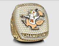 Bagues de championnat de sport en or de haute qualité pour softball, football, baseball, bijoux de mode pour hommes, logo personnalisé, bagues de championnat national