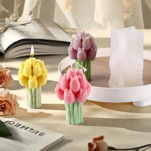 Groothandel Siliconen Hars Mal Tulp Vorm Kaars Mal Voor Huisdecoratie Geurkaars Mal - Product Image 1