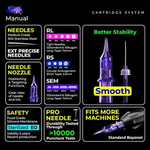 Aiguilles de <span class=keywords><strong>tatouage</strong></span> professionnelles d'approvisionnement d'usine cartouches d'<span class=keywords><strong>encre</strong></span> de <span class=keywords><strong>tatouage</strong></span> en gros aiguilles de <span class=keywords><strong>tatouage</strong></span> de délié de sourcil de maquillage permanent - Product Image 6