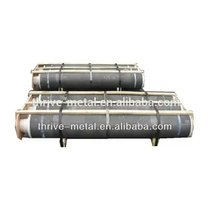 Chinese manufactured UHP graphite electrodes with nipples for electrical furnace