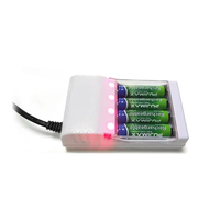 PUJIMAX LED chargeur de batterie intelligent câble de charge ca prise ue/états-unis/royaume-uni BIS Standard 1.2v Ni-MH ni-cd batterie rechargeable pour
