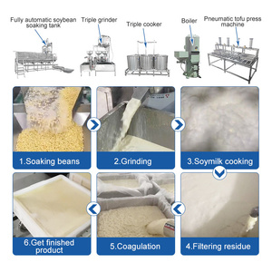 OCEAN Industrial Totalmente automático Silken Tofu Maker Soya Tofu Hacer máquina Tofu Línea de producción Precio - Product Image 2