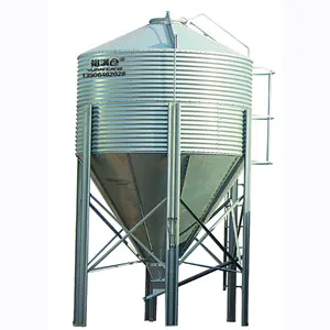 China Factory Supply Galvanized Steel Poultry Farm Feed Storage Silo