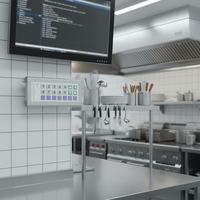 Nuevo Teclado POS KDS Bump Bar Totalmente Programable, Interfaz USB 2.4GHz, Teclado Inalámbrico para Sistemas de Cocina y Restaurantes