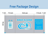 Ligne de production automatique complète d'eau potable d'emballage de sachet en plastique de sachet