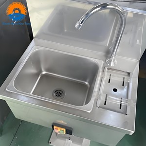 Équipement sanitaire automatique pour abattoir : Évier de lavage des mains avec dispositif de stérilisation des couteaux, matériel de cuisine d'abattoir - Product Image 1
