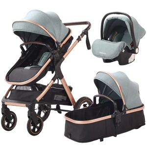 Poussette 3 en 1 de haute qualité pour bébé, système de voyage, porte-bébé réglable - Product Image 1