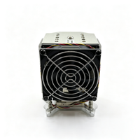 Refroidisseur de processeur de serveur 165W avec 5 caloducs en cuivre, dissipateur thermique LGA2011 4U 9225, base en cuivre, ailettes en aluminium, 105x92.5x125.8mm, OEM ODM