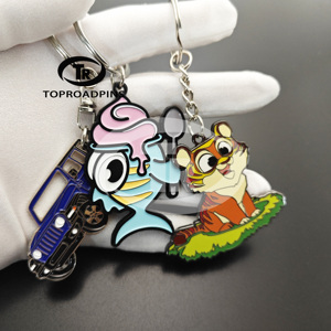 Simons Chat Animal Porte-clés en métal personnalisé Porte-clés en métal - Product Image 2