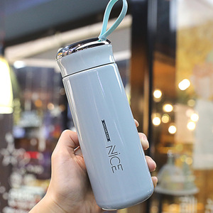 Creative Internet Celebrity Glass Water <strong>Cup</strong> Double-Layer Trendy and Fresh Advertising Gift <strong>Cup</strong> <strong>With</strong> Printable Logo