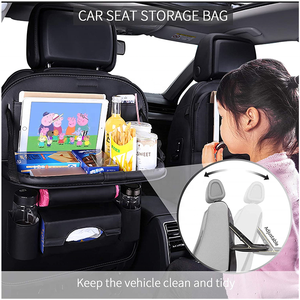 QCI003 <strong>Car</strong> Seat Protector with Foldable <strong>Car</strong> Dining <strong>Table</strong> and Tablet Holder <strong>Table</strong> Tray - Product Image 5