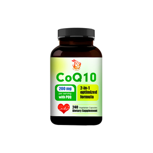 Healthcare Supplement CoQ 10 Capsules with Coenzyme Q10 Dietary Supplement Support Heart Vascular Health Energy Support Capsules - Product Image 1