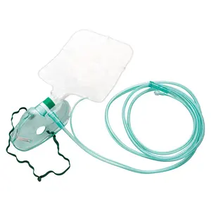 Masker oksigen tanpa pernapasan kembali dengan tas waduk Masker pengambilan sampel Capnography pengambilan sampel masker oksigen non-pernapasan