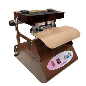 Petite <span class=keywords><strong>machine</strong></span> <span class=keywords><strong>à</strong></span> encrurer le <span class=keywords><strong>cuir</strong></span> horizontale double face avec régulation de vitesse progressive, équipement de revêtement <span class=keywords><strong>à</strong></span> rouleaux synchronisé - Product Image 1