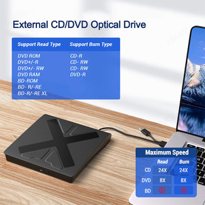 Graveur de disque externe USB 3.0/TYPE C, graveur de <span class=keywords><strong>DVD</strong></span>/CD-RW, <span class=keywords><strong>enregistreur</strong></span> de <span class=keywords><strong>lecteur</strong></span> optique portable <span class=keywords><strong>pour</strong></span> ordinateur portable - Product Image 2