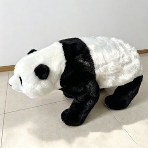 Modèle de robot panda géant animatronique réaliste grandeur nature avec enveloppe en <span class=keywords><strong>peluche</strong></span>, taille personnalisée pour intérieur, parcs à thème, zoos, centres commerciaux - Product Image 6
