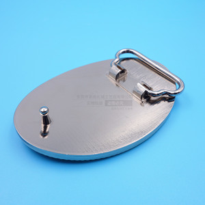 Hebilla de cinturón ovalada de aleación de zinc, chapada en oro y plata, para accesorios de cinturón de vaquero occidental. - Product Image 4