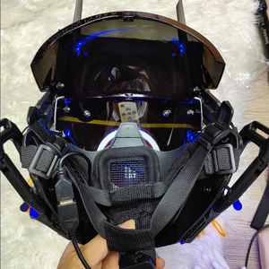 Máscara Cyberpunk Brillante Transformada en Máscaras de Halloween para Juegos de Rol, Máscara LED Futurista y Genial - Product Image 6