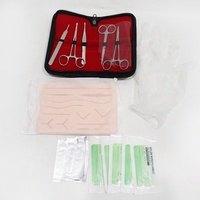 Kit d'entraînement à la suture chirurgicale, ensemble de formation à la suture sur peau médicale, modèle d'infirmière en PVC, ensemble de formation en sciences médicales